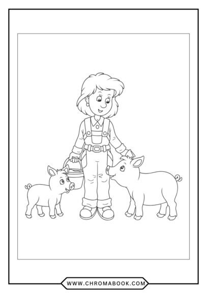 A whimsical pig coloring page featuring playful designs and patterns, perfect for kids. Download this free printable for fun creativity!