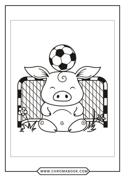 A whimsical pig surrounded by floral patterns and swirls, perfect for creativity. Enjoy this free printable coloring page!