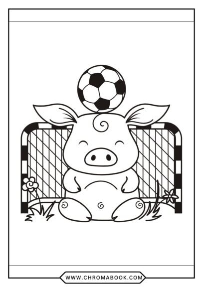 A whimsical pig design surrounded by floral patterns, perfect for creativity. Enjoy this free printable coloring page!
