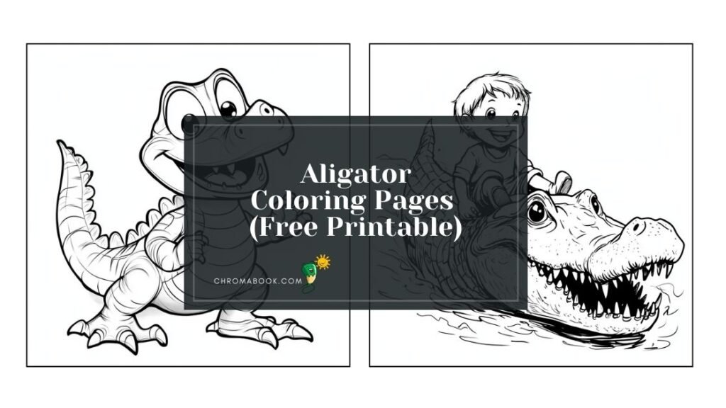 printable alligator coloring pages
