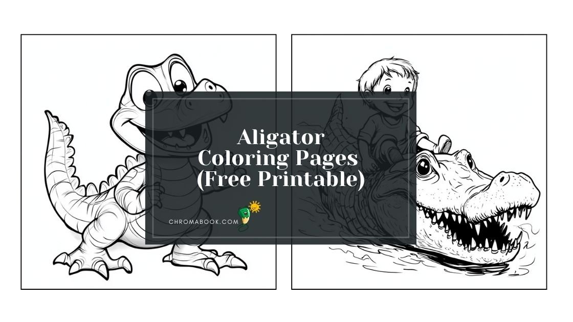 printable alligator coloring pages