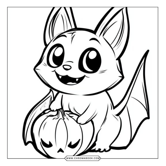 A whimsical bat design with intricate patterns and details, perfect for creativity. Free printable coloring page for bat lovers!