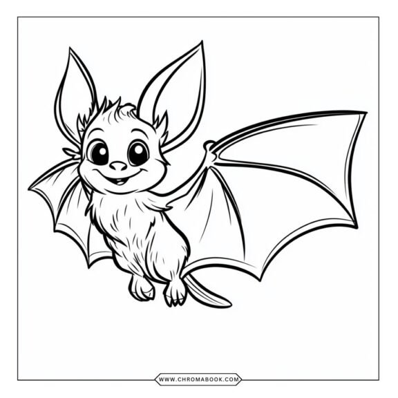 A whimsical bat design featuring intricate patterns, perfect for a fun coloring page; download this free printable to unleash your creativity!