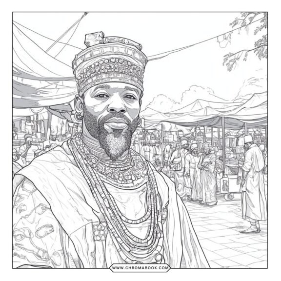 A detailed mandala featuring symbols of Black history, designed as a coloring page for creative expression. Free printable!