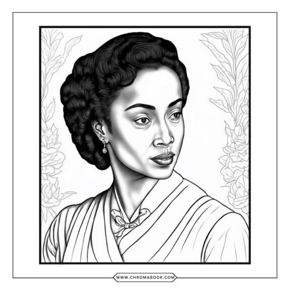 A vibrant Black History Month coloring page featuring iconic figures and symbols, perfect for creativity. Free printable included!