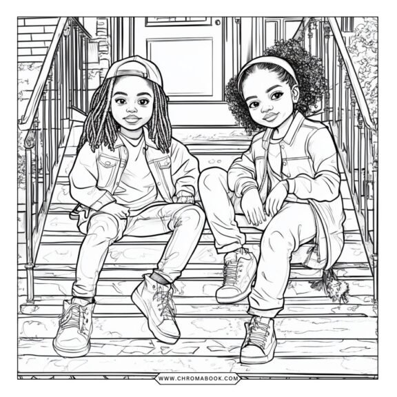 A vibrant mandala design celebrating Black History Month, perfect for creativity. Free printable coloring page for all ages!