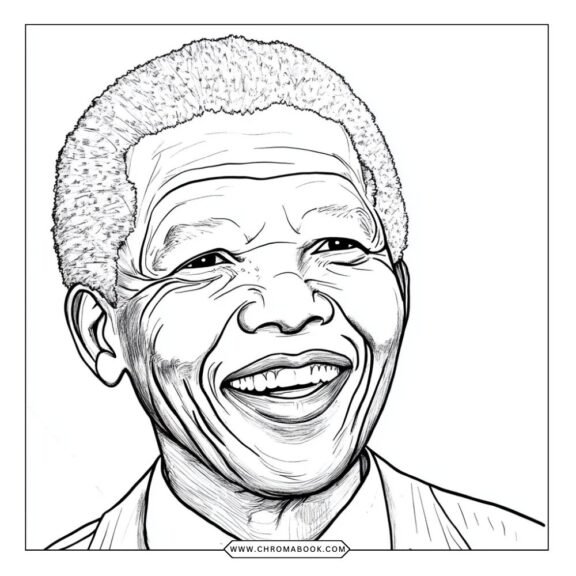 A vibrant Black History Month coloring page featuring inspiring figures and symbols, perfect for free printable creativity.