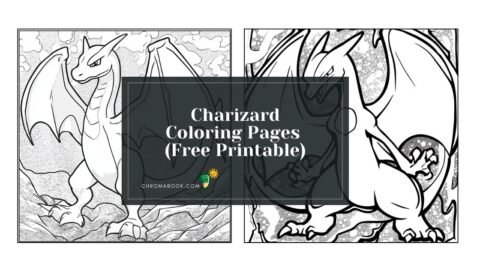 A dynamic Charizard coloring page featuring the iconic dragon-like Pokémon in an action pose, perfect for a free printable art activity.