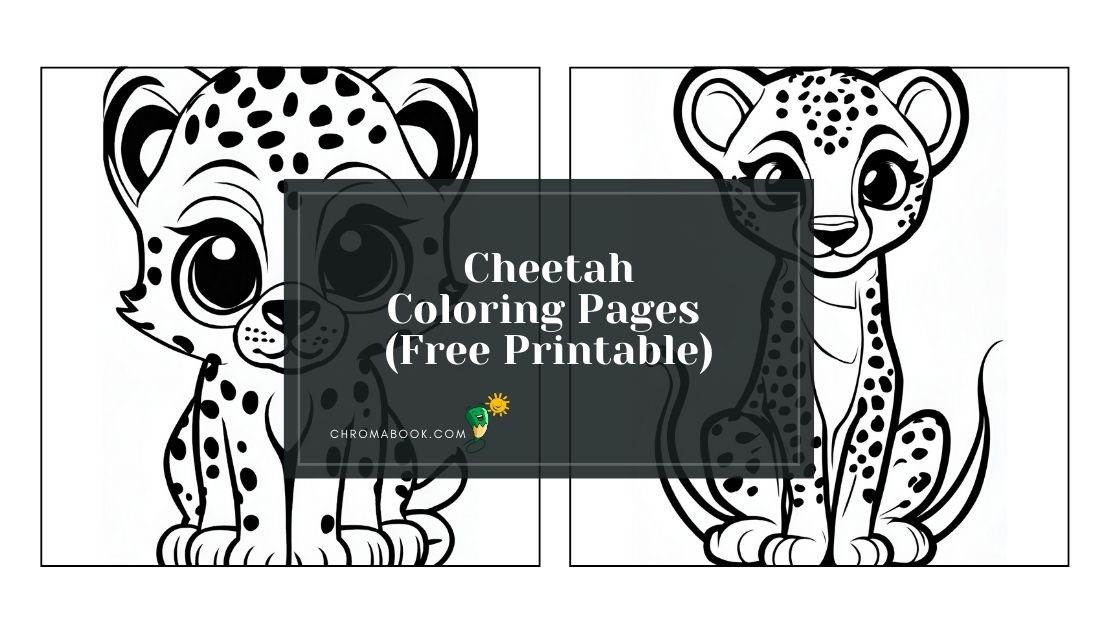 A detailed cheetah illustration among intricate patterns, perfect for coloring. Enjoy this free printable coloring page!