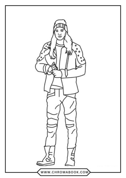 Disney Descendants coloring page featuring iconic characters in a whimsical design; perfect for kids and fans. Free printable!