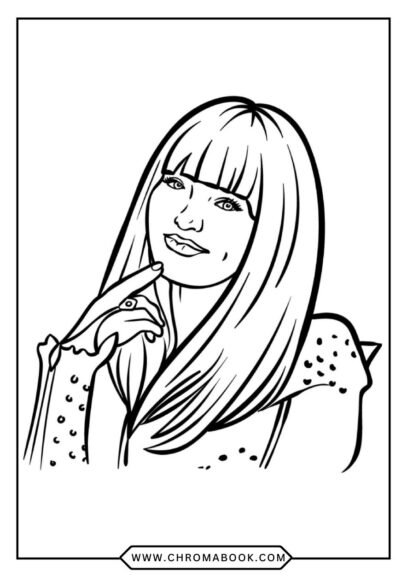 A vibrant Disney Descendants coloring page featuring iconic characters in dynamic poses, perfect for a free printable art activity.