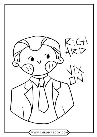 A detailed Presidents Day coloring page featuring iconic symbols of American history, perfect for a free printable activity.