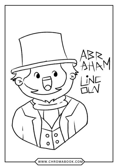 A detailed Presidents Day coloring page featuring iconic symbols like the American flag and the White House, perfect for a free printable activity.