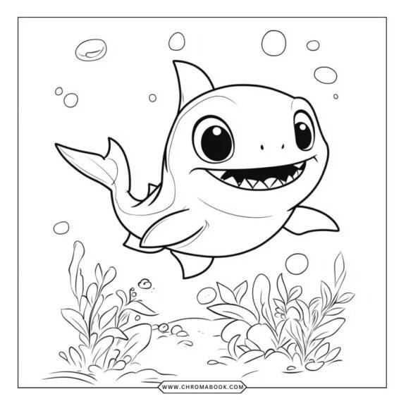 baby shark coloring pages