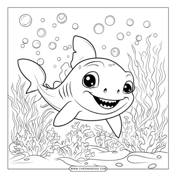 baby shark coloring pages
