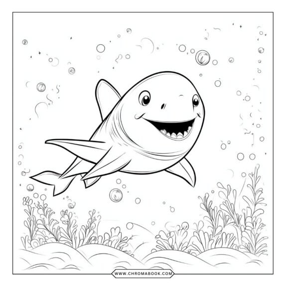 baby shark coloring pages