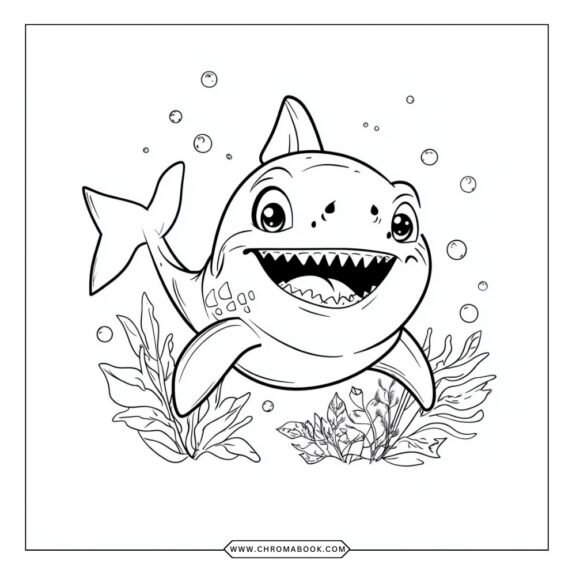 baby shark coloring pages