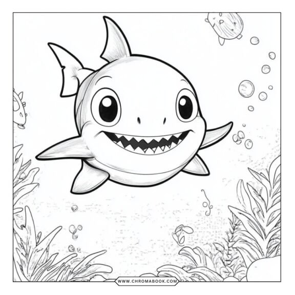 baby shark coloring pages