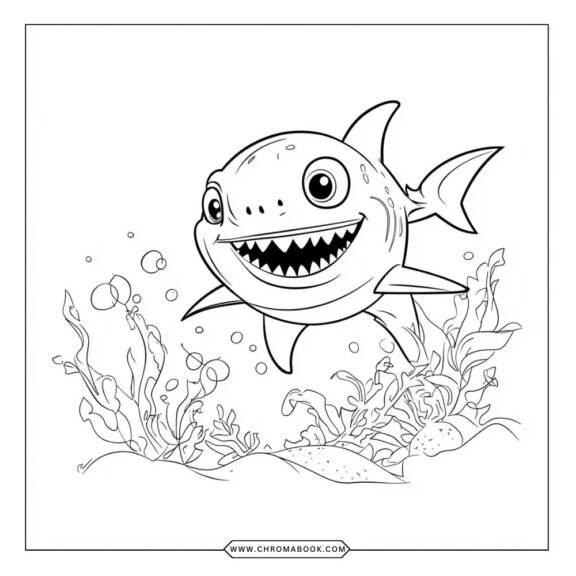 baby shark coloring pages