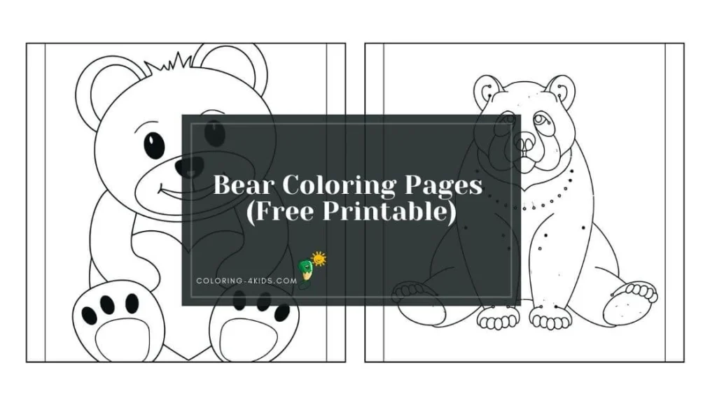 bear coloring