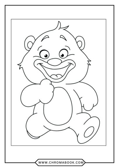 A whimsical bear surrounded by intricate floral patterns, perfect for relaxation and creativity. Free printable coloring page!