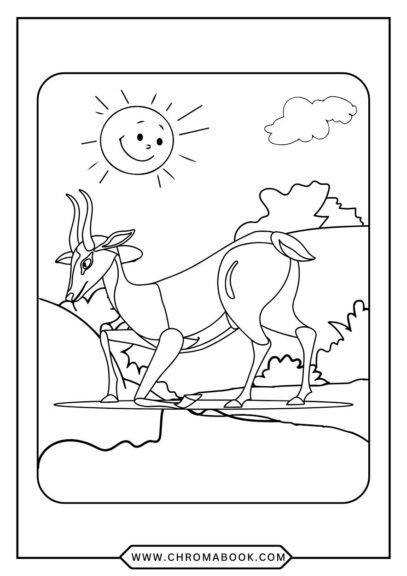 Intricate deer design surrounded by floral patterns, perfect for relaxation. Enjoy this free printable coloring page!