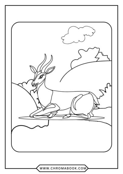 A beautifully intricate deer surrounded by floral patterns, perfect for relaxation. Free printable coloring page for artistic fun!