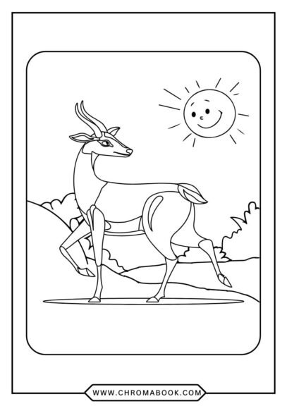 A beautifully detailed deer surrounded by intricate floral patterns, perfect for a relaxing coloring page. Free printable available!