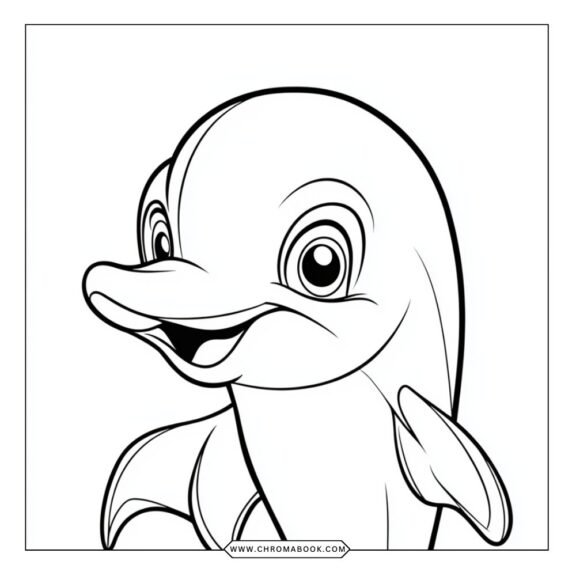 A playful dolphin swims amidst waves and intricate patterns, perfect for a relaxing activity. Free printable coloring page!
