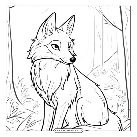 A whimsical fox surrounded by intricate floral patterns, perfect for creativity. Enjoy this free printable coloring page!