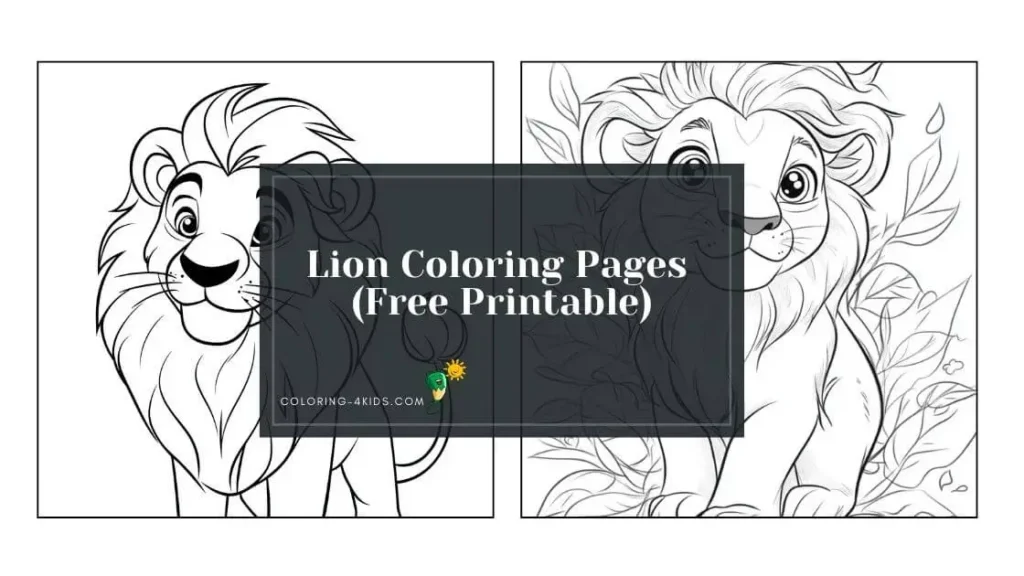 lion coloring pages