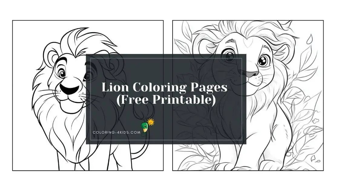 lion coloring pages