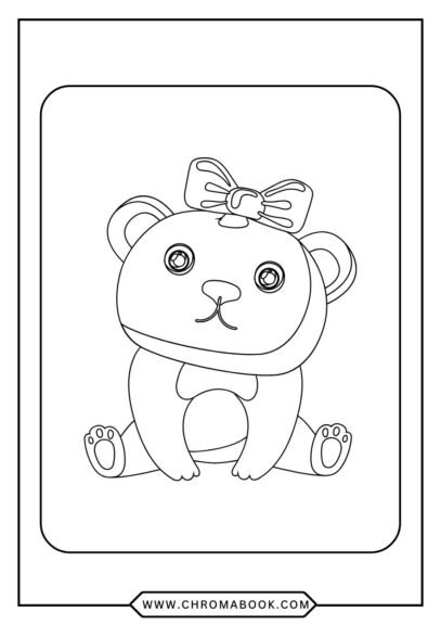 A delightful panda surrounded by intricate floral patterns, perfect for a fun and relaxing coloring page. Free printable!