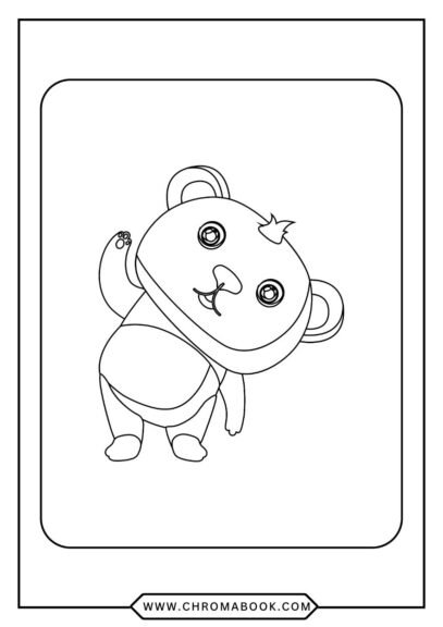 A charming panda surrounded by intricate floral patterns, perfect for a relaxing art session. Free printable coloring page!