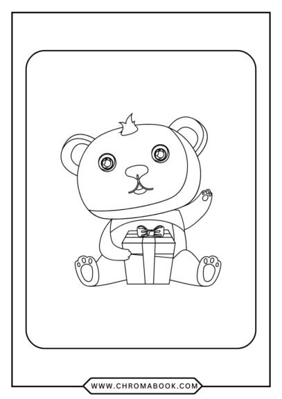 A delightful panda surrounded by intricate floral patterns, perfect for relaxation. Enjoy this free printable coloring page!