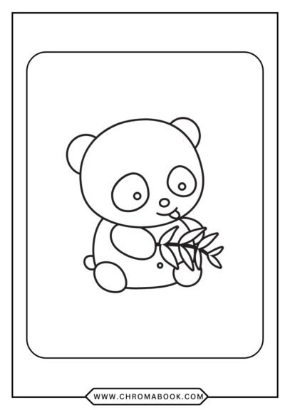 A whimsical panda surrounded by bamboo and flowers, perfect for creativity. Enjoy this free printable coloring page!