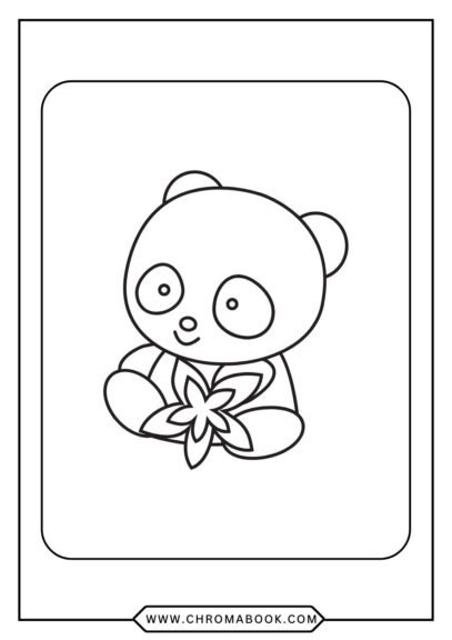 A cute panda surrounded by bamboo leaves, perfect for creativity. Enjoy this free printable coloring page for fun and relaxation!