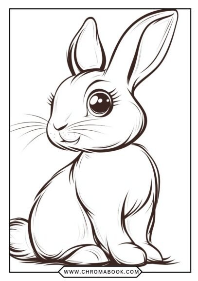 A whimsical rabbit surrounded by floral patterns, perfect for creativity. Enjoy this free printable coloring page!