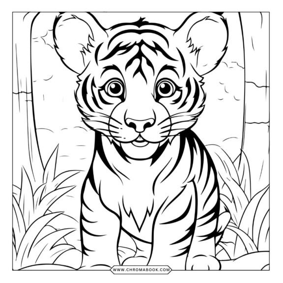 A vibrant coloring page featuring a variety of wild animals in intricate designs, perfect for kids and adults. Free printable!