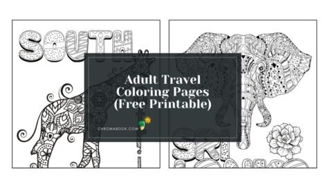 A detailed mandala design featuring travel-themed elements, perfect for relaxation. Enjoy this free printable coloring page!