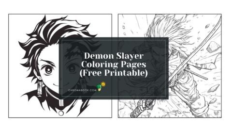 A dynamic Demon Slayer coloring page featuring iconic characters in action poses, perfect for a free printable activity for fans.