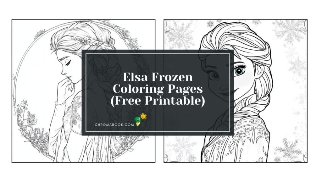 A whimsical Elsa from Frozen stands gracefully in this enchanting coloring page, perfect for creativity. Download as a free printable!