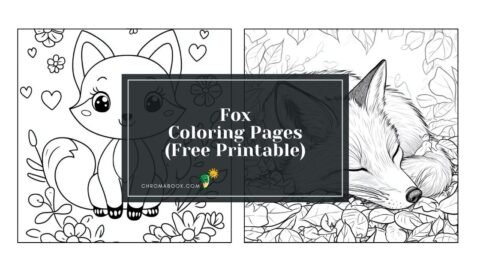 A whimsical fox coloring page featuring intricate patterns and details, perfect for creative expression. Free printable design!