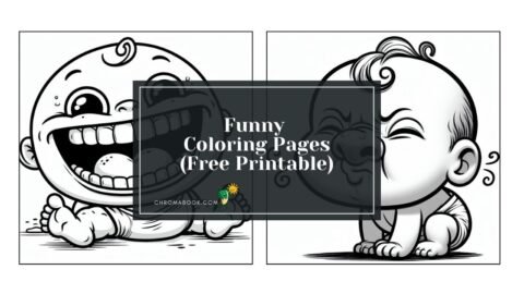 A whimsical coloring page featuring playful cartoon animals in a jungle setting, perfect for kids. Free printable for endless fun!