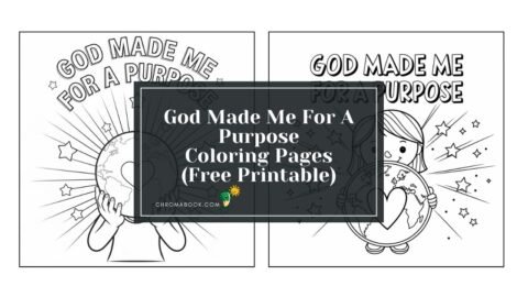A whimsical coloring page featuring uplifting biblical motifs and inspirational text, perfect for creativity. Free printable!
