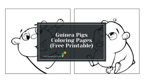 A delightful coloring page featuring cute guinea pigs surrounded by whimsical patterns, available as a free printable for endless fun!
