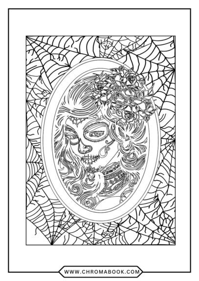 A whimsical Halloween coloring page featuring playful ghosts, pumpkins, and bats, perfect for kids. Free printable for festive fun!