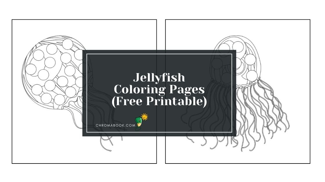 A whimsical jellyfish coloring page featuring intricate tentacles and flowing forms, perfect for relaxation and creativity. Free printable!