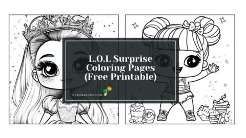 A fun LOL Surprise coloring page featuring cute dolls and playful designs, perfect for creative kids. Free printable!