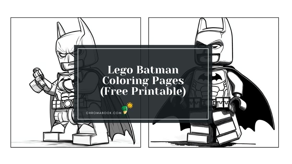 A dynamic Lego Batman coloring page featuring the iconic superhero in action, perfect for a fun, free printable activity.